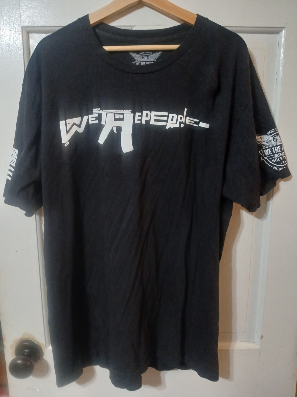 We The People Black Short Sleeve Graphic Tee